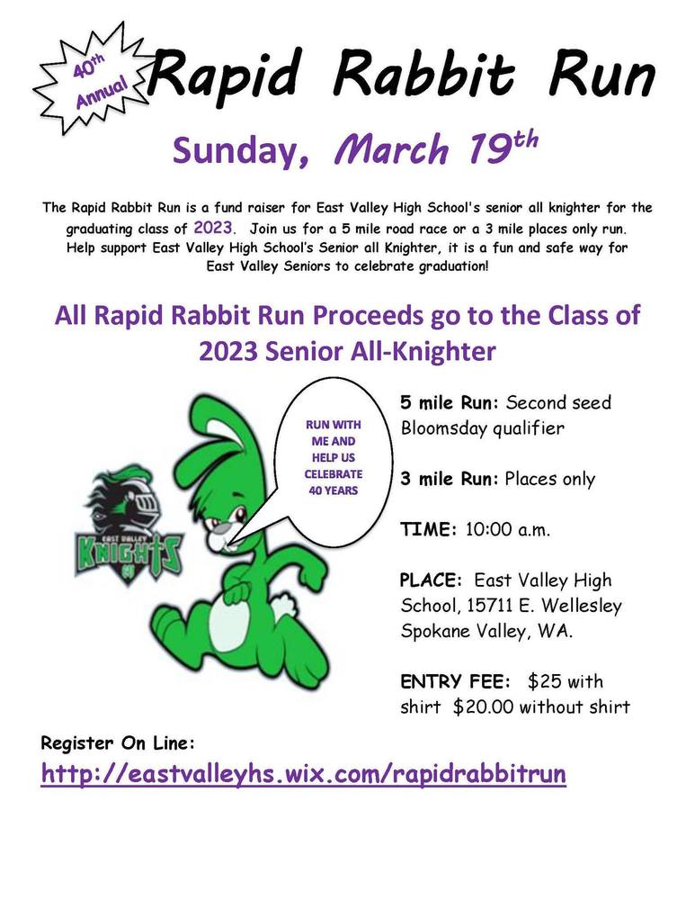 Rapid Rabbit Run Flyer