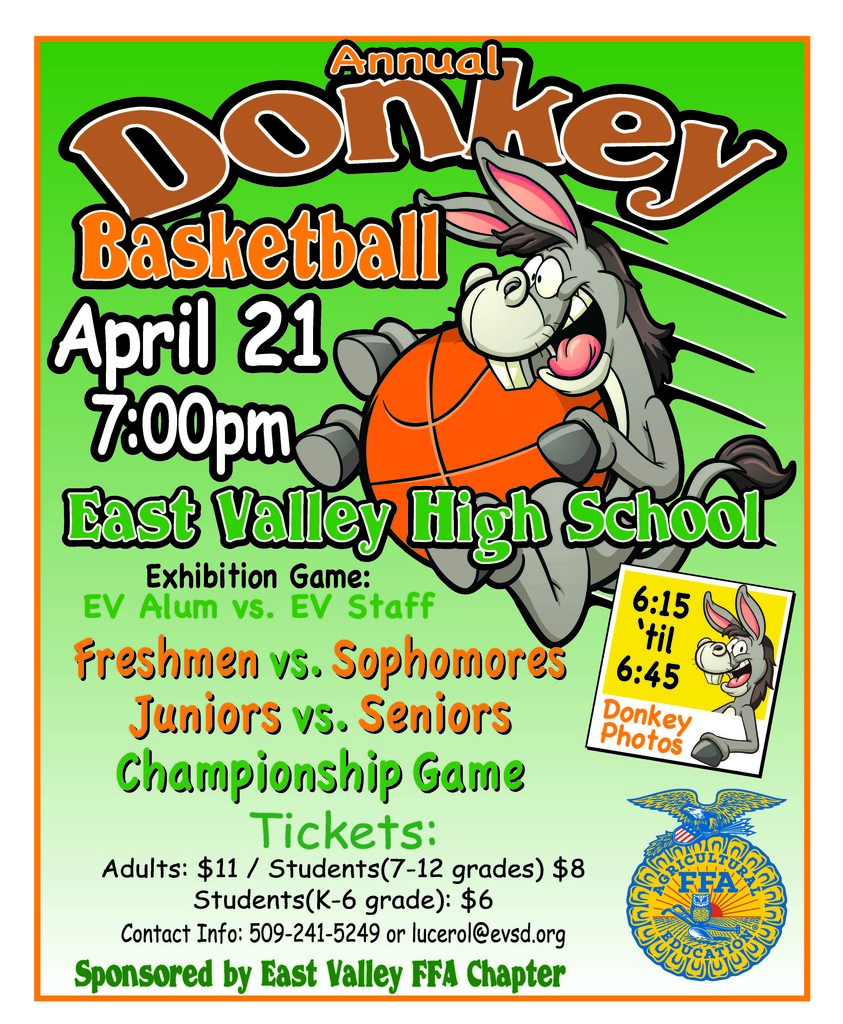 Donkey Basketball Flyer